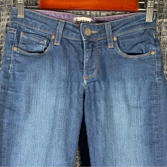 PAIGE Skyline Skinny Jeans with Puckering Women's Waist 24 #722 - Picture 2 of 11